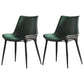 Contemporary Style Kitchen Metal Dining Chair Dining Armless Side Chairs Blackish Green 2 Piece Set Clearhalo ' kitchen&dining_furn' 'Dining Chairs' 'Dining Tables & Seating' 'dining_chair' 'furn' 'furn_dining_chair' 'Furniture' 'furniture_dining_chair' 'Kitchen & Dining Furniture' 'kitchen' 4097733