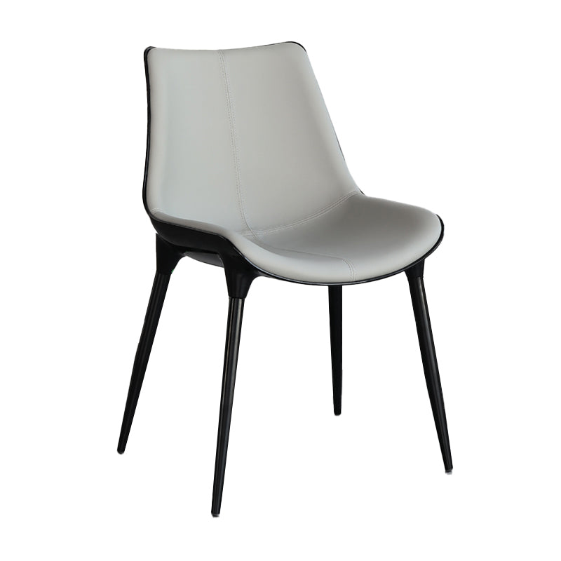 Contemporary Style Kitchen Metal Dining Chair Dining Armless Side Chairs Clearhalo ' kitchen&dining_furn' 'Dining Chairs' 'Dining Tables & Seating' 'dining_chair' 'furn' 'furn_dining_chair' 'Furniture' 'furniture_dining_chair' 'Kitchen & Dining Furniture' 'kitchen' 4097738