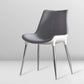 Contemporary Style Kitchen Metal Dining Chair Dining Armless Side Chairs Gray-White 1 Piece Clearhalo ' kitchen&dining_furn' 'Dining Chairs' 'Dining Tables & Seating' 'dining_chair' 'furn' 'furn_dining_chair' 'Furniture' 'furniture_dining_chair' 'Kitchen & Dining Furniture' 'kitchen' 4097756