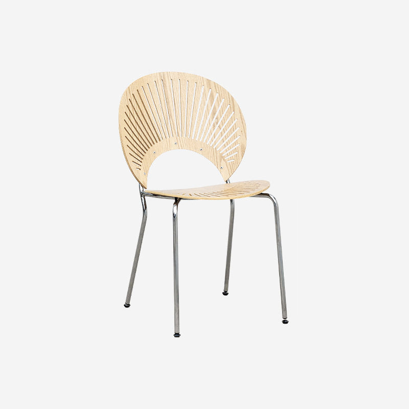 Industrial Style Dining Side Chair Metal Open Back Dining Chairs for Kitchen Natural 1 Piece Clearhalo ' kitchen&dining_furn' 'Dining Chairs' 'Dining Tables & Seating' 'dining_chair' 'furn' 'furn_dining_chair' 'Furniture' 'furniture_dining_chair' 'Kitchen & Dining Furniture' 'kitchen' 4097810