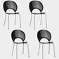 Industrial Style Dining Side Chair Metal Open Back Dining Chairs for Kitchen Black 4 Piece Set Clearhalo ' kitchen&dining_furn' 'Dining Chairs' 'Dining Tables & Seating' 'dining_chair' 'furn' 'furn_dining_chair' 'Furniture' 'furniture_dining_chair' 'Kitchen & Dining Furniture' 'kitchen' 4097830