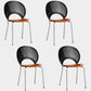 Industrial Style Dining Side Chair Metal Open Back Dining Chairs for Kitchen Gloss Black 4 Piece Set Clearhalo ' kitchen&dining_furn' 'Dining Chairs' 'Dining Tables & Seating' 'dining_chair' 'furn' 'furn_dining_chair' 'Furniture' 'furniture_dining_chair' 'Kitchen & Dining Furniture' 'kitchen' 4097833