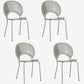 Industrial Style Dining Side Chair Metal Open Back Dining Chairs for Kitchen Grey 4 Piece Set Clearhalo ' kitchen&dining_furn' 'Dining Chairs' 'Dining Tables & Seating' 'dining_chair' 'furn' 'furn_dining_chair' 'Furniture' 'furniture_dining_chair' 'Kitchen & Dining Furniture' 'kitchen' 4097836