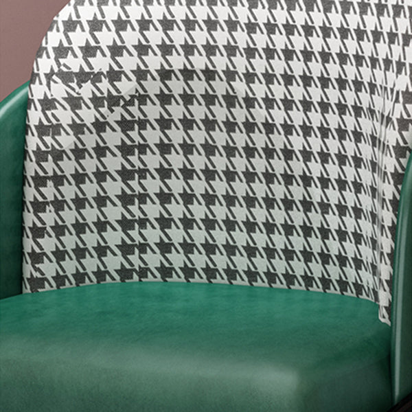 Scandinavian Style Upholstered Armless Dining Chair Solid Back Single Dining Chair Clearhalo ' kitchen&dining_furn' 'Dining Chairs' 'Dining Tables & Seating' 'dining_chair' 'furn' 'furn_dining_chair' 'Furniture' 'furniture_dining_chair' 'Kitchen & Dining Furniture' 'kitchen' 4097849