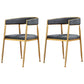 Nordic Style Open Back Dining Side Chair Linen Fabric Dining Armless Chair Grey 2 Piece Set Clearhalo ' kitchen&dining_furn' 'Dining Chairs' 'Dining Tables & Seating' 'dining_chair' 'furn' 'furn_dining_chair' 'Furniture' 'furniture_dining_chair' 'Kitchen & Dining Furniture' 'kitchen' 4097888