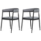 Nordic Style Open Back Dining Side Chair Linen Fabric Dining Armless Chair Light Gray 2 Piece Set Clearhalo ' kitchen&dining_furn' 'Dining Chairs' 'Dining Tables & Seating' 'dining_chair' 'furn' 'furn_dining_chair' 'Furniture' 'furniture_dining_chair' 'Kitchen & Dining Furniture' 'kitchen' 4097894