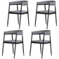 Nordic Style Open Back Dining Side Chair Linen Fabric Dining Armless Chair Light Gray 4 Piece Set Clearhalo ' kitchen&dining_furn' 'Dining Chairs' 'Dining Tables & Seating' 'dining_chair' 'furn' 'furn_dining_chair' 'Furniture' 'furniture_dining_chair' 'Kitchen & Dining Furniture' 'kitchen' 4097895