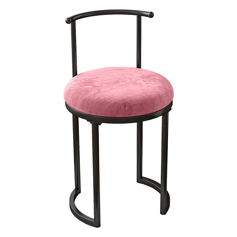 Scandinavian Style Upholstered Dining Chair Open Back Single Armless Dining Side Chair Nude Pink Clearhalo ' kitchen&dining_furn' 'Dining Chairs' 'Dining Tables & Seating' 'dining_chair' 'furn' 'furn_dining_chair' 'Furniture' 'furniture_dining_chair' 'Kitchen & Dining Furniture' 'kitchen' 4097904