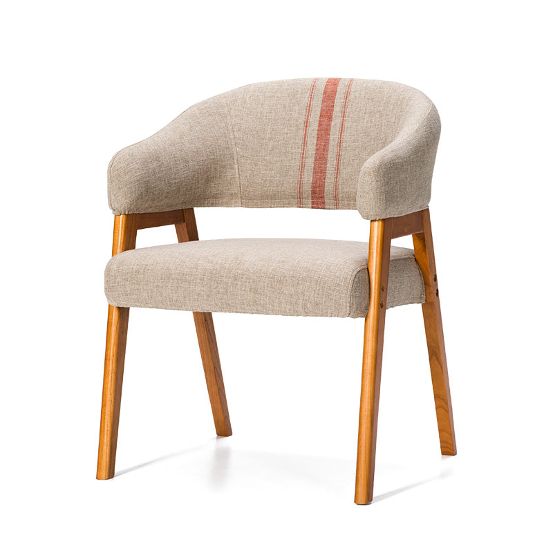 Modern Dining Arm Chair Upholstered Armchair with Wood Legs (Set of 2) Clearhalo ' kitchen&dining_furn' 'Dining Chairs' 'Dining Tables & Seating' 'dining_chair' 'furn' 'furn_dining_chair' 'Furniture' 'furniture_dining_chair' 'Kitchen & Dining Furniture' 'kitchen' 4097921