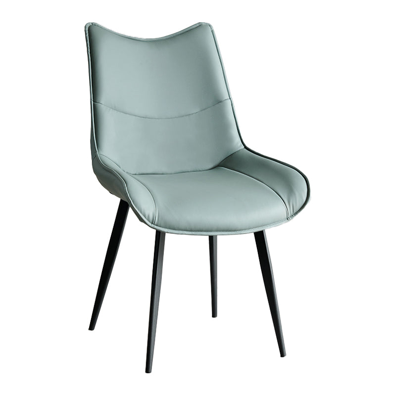 Contemporary Style Dining Chair Kitchen Armless Side Chairs with Metal Legs Clearhalo ' kitchen&dining_furn' 'Dining Chairs' 'Dining Tables & Seating' 'dining_chair' 'furn' 'furn_dining_chair' 'Furniture' 'furniture_dining_chair' 'Kitchen & Dining Furniture' 'kitchen' 4097939