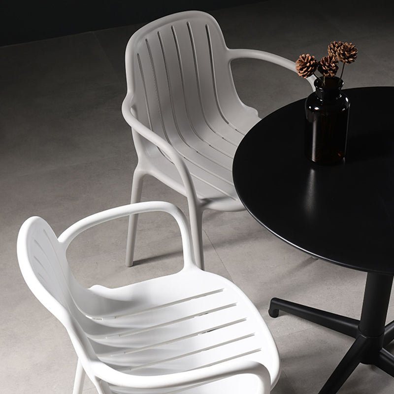 Contemporary Style Dining Chair Kitchen Dining Arm Side Chair with Plastic Legs Clearhalo ' kitchen&dining_furn' 'Dining Chairs' 'Dining Tables & Seating' 'dining_chair' 'furn' 'furn_dining_chair' 'Furniture' 'furniture_dining_chair' 'Kitchen & Dining Furniture' 'kitchen' 4097964