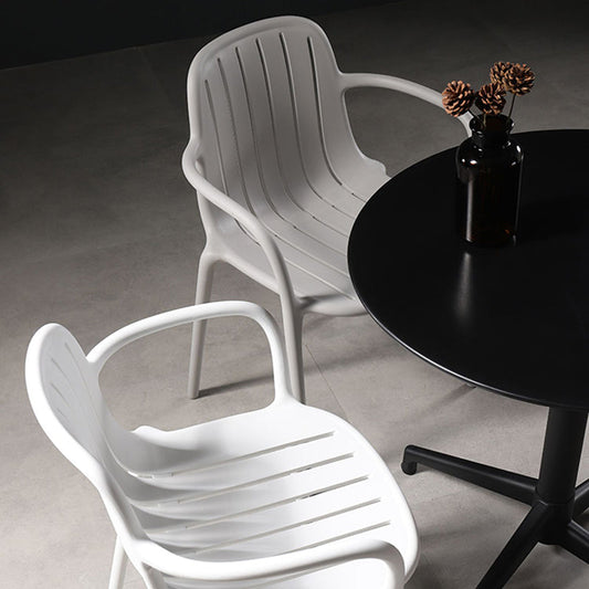 Contemporary Style Dining Chair Kitchen Dining Arm Side Chair with Plastic Legs Clearhalo ' kitchen&dining_furn' 'Dining Chairs' 'Dining Tables & Seating' 'dining_chair' 'furn' 'furn_dining_chair' 'Furniture' 'furniture_dining_chair' 'Kitchen & Dining Furniture' 'kitchen' 4097964
