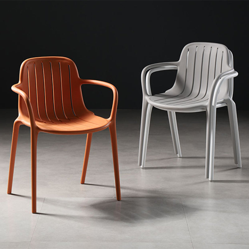 Contemporary Style Dining Chair Kitchen Dining Arm Side Chair with Plastic Legs Clearhalo ' kitchen&dining_furn' 'Dining Chairs' 'Dining Tables & Seating' 'dining_chair' 'furn' 'furn_dining_chair' 'Furniture' 'furniture_dining_chair' 'Kitchen & Dining Furniture' 'kitchen' 4097973
