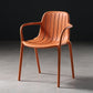 Contemporary Style Dining Chair Kitchen Dining Arm Side Chair with Plastic Legs Orange 1 Piece Clearhalo ' kitchen&dining_furn' 'Dining Chairs' 'Dining Tables & Seating' 'dining_chair' 'furn' 'furn_dining_chair' 'Furniture' 'furniture_dining_chair' 'Kitchen & Dining Furniture' 'kitchen' 4097975