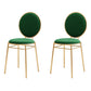 Scandinavian Style Linen Fabric Dining Chairs Open Back Dining Side Chairs Blackish Green 2 Piece Set Clearhalo ' kitchen&dining_furn' 'Dining Chairs' 'Dining Tables & Seating' 'dining_chair' 'furn' 'furn_dining_chair' 'Furniture' 'furniture_dining_chair' 'Kitchen & Dining Furniture' 'kitchen' 4097987