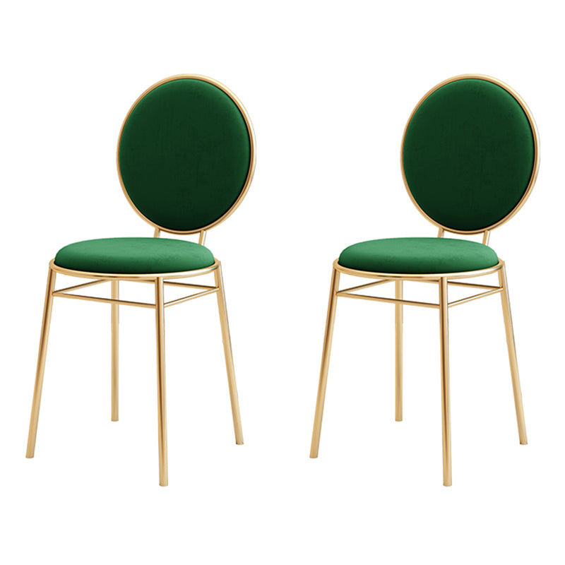 Scandinavian Style Linen Fabric Dining Chairs Open Back Dining Side Chairs Blackish Green 2 Piece Set Clearhalo ' kitchen&dining_furn' 'Dining Chairs' 'Dining Tables & Seating' 'dining_chair' 'furn' 'furn_dining_chair' 'Furniture' 'furniture_dining_chair' 'Kitchen & Dining Furniture' 'kitchen' 4097987