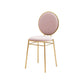 Scandinavian Style Linen Fabric Dining Chairs Open Back Dining Side Chairs Pink 1 Piece Clearhalo ' kitchen&dining_furn' 'Dining Chairs' 'Dining Tables & Seating' 'dining_chair' 'furn' 'furn_dining_chair' 'Furniture' 'furniture_dining_chair' 'Kitchen & Dining Furniture' 'kitchen' 4097999