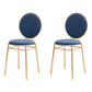 Scandinavian Style Linen Fabric Dining Chairs Open Back Dining Side Chairs Blue 2 Piece Set Clearhalo ' kitchen&dining_furn' 'Dining Chairs' 'Dining Tables & Seating' 'dining_chair' 'furn' 'furn_dining_chair' 'Furniture' 'furniture_dining_chair' 'Kitchen & Dining Furniture' 'kitchen' 4098003