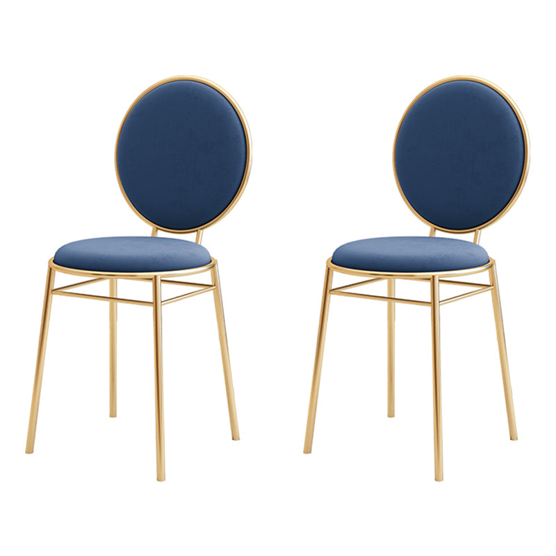 Scandinavian Style Linen Fabric Dining Chairs Open Back Dining Side Chairs Blue 2 Piece Set Clearhalo ' kitchen&dining_furn' 'Dining Chairs' 'Dining Tables & Seating' 'dining_chair' 'furn' 'furn_dining_chair' 'Furniture' 'furniture_dining_chair' 'Kitchen & Dining Furniture' 'kitchen' 4098003