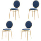 Scandinavian Style Linen Fabric Dining Chairs Open Back Dining Side Chairs Blue 4 Piece Set Clearhalo ' kitchen&dining_furn' 'Dining Chairs' 'Dining Tables & Seating' 'dining_chair' 'furn' 'furn_dining_chair' 'Furniture' 'furniture_dining_chair' 'Kitchen & Dining Furniture' 'kitchen' 4098004