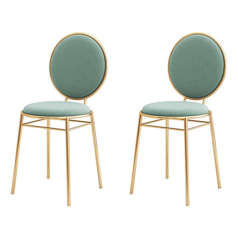 Scandinavian Style Linen Fabric Dining Chairs Open Back Dining Side Chairs Green 2 Piece Set Clearhalo ' kitchen&dining_furn' 'Dining Chairs' 'Dining Tables & Seating' 'dining_chair' 'furn' 'furn_dining_chair' 'Furniture' 'furniture_dining_chair' 'Kitchen & Dining Furniture' 'kitchen' 4098006