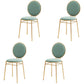 Scandinavian Style Linen Fabric Dining Chairs Open Back Dining Side Chairs Green 4 Piece Set Clearhalo ' kitchen&dining_furn' 'Dining Chairs' 'Dining Tables & Seating' 'dining_chair' 'furn' 'furn_dining_chair' 'Furniture' 'furniture_dining_chair' 'Kitchen & Dining Furniture' 'kitchen' 4098007