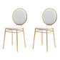 Scandinavian Style Linen Fabric Dining Chairs Open Back Dining Side Chairs White 2 Piece Set Clearhalo ' kitchen&dining_furn' 'Dining Chairs' 'Dining Tables & Seating' 'dining_chair' 'furn' 'furn_dining_chair' 'Furniture' 'furniture_dining_chair' 'Kitchen & Dining Furniture' 'kitchen' 4098009
