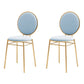 Scandinavian Style Linen Fabric Dining Chairs Open Back Dining Side Chairs Sky Blue 2 Piece Set Clearhalo ' kitchen&dining_furn' 'Dining Chairs' 'Dining Tables & Seating' 'dining_chair' 'furn' 'furn_dining_chair' 'Furniture' 'furniture_dining_chair' 'Kitchen & Dining Furniture' 'kitchen' 4098012