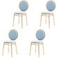 Scandinavian Style Linen Fabric Dining Chairs Open Back Dining Side Chairs Sky Blue 4 Piece Set Clearhalo ' kitchen&dining_furn' 'Dining Chairs' 'Dining Tables & Seating' 'dining_chair' 'furn' 'furn_dining_chair' 'Furniture' 'furniture_dining_chair' 'Kitchen & Dining Furniture' 'kitchen' 4098013