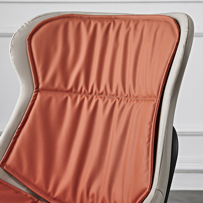 Industrial Style Leather Dining Chairs Solid Back Armless Dining Side Chairs Clearhalo ' kitchen&dining_furn' 'Dining Chairs' 'Dining Tables & Seating' 'dining_chair' 'furn' 'furn_dining_chair' 'Furniture' 'furniture_dining_chair' 'Kitchen & Dining Furniture' 'kitchen' 4098037