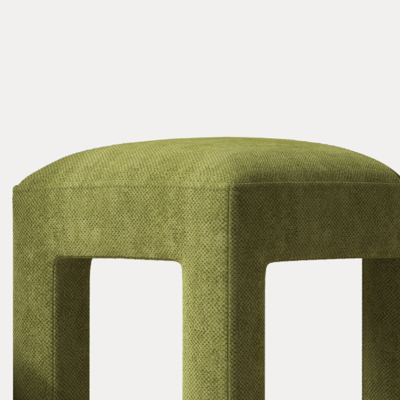 Scandinavian Style Open Back Dining Side Chair Linen Fabric Armless Dining Chairs Clearhalo ' kitchen&dining_furn' 'Dining Chairs' 'Dining Tables & Seating' 'dining_chair' 'furn' 'furn_dining_chair' 'Furniture' 'furniture_dining_chair' 'Kitchen & Dining Furniture' 'kitchen' 4098071