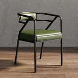 Upholstered Industrial Arm Chair Matte Finish Open Back Dining Chair (Set of 4) Clearhalo ' kitchen&dining_furn' 'Dining Chairs' 'Dining Tables & Seating' 'dining_chair' 'furn' 'furn_dining_chair' 'Furniture' 'furniture_dining_chair' 'Kitchen & Dining Furniture' 'kitchen' 4098129