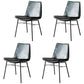 Industrial Style Leather Dining Chairs Solid Back Armless Side Chairs for Kitchen Green 4 Piece Set Clearhalo ' kitchen&dining_furn' 'Dining Chairs' 'Dining Tables & Seating' 'dining_chair' 'furn' 'furn_dining_chair' 'Furniture' 'furniture_dining_chair' 'Kitchen & Dining Furniture' 'kitchen' 4098170