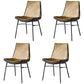 Industrial Style Leather Dining Chairs Solid Back Armless Side Chairs for Kitchen Beige 4 Piece Set Clearhalo ' kitchen&dining_furn' 'Dining Chairs' 'Dining Tables & Seating' 'dining_chair' 'furn' 'furn_dining_chair' 'Furniture' 'furniture_dining_chair' 'Kitchen & Dining Furniture' 'kitchen' 4098174