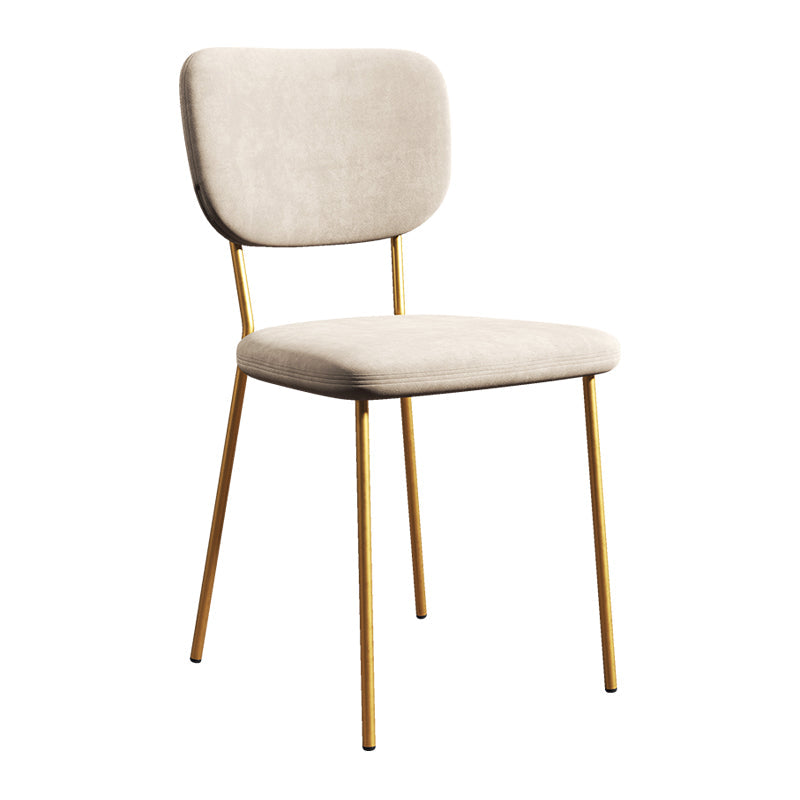 Scandinavian Style Upholstered Armless Dining Chairs Open Back Dining Side Chair Clearhalo ' kitchen&dining_furn' 'Dining Chairs' 'Dining Tables & Seating' 'dining_chair' 'furn' 'furn_dining_chair' 'Furniture' 'furniture_dining_chair' 'Kitchen & Dining Furniture' 'kitchen' 4098243