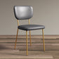 Scandinavian Style Upholstered Armless Dining Chairs Open Back Dining Side Chair Grey 1 Piece Brass Gold Clearhalo ' kitchen&dining_furn' 'Dining Chairs' 'Dining Tables & Seating' 'dining_chair' 'furn' 'furn_dining_chair' 'Furniture' 'furniture_dining_chair' 'Kitchen & Dining Furniture' 'kitchen' 4098283