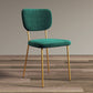 Scandinavian Style Upholstered Armless Dining Chairs Open Back Dining Side Chair Dark Army Green 1 Piece Brass Gold Clearhalo ' kitchen&dining_furn' 'Dining Chairs' 'Dining Tables & Seating' 'dining_chair' 'furn' 'furn_dining_chair' 'Furniture' 'furniture_dining_chair' 'Kitchen & Dining Furniture' 'kitchen' 4098295