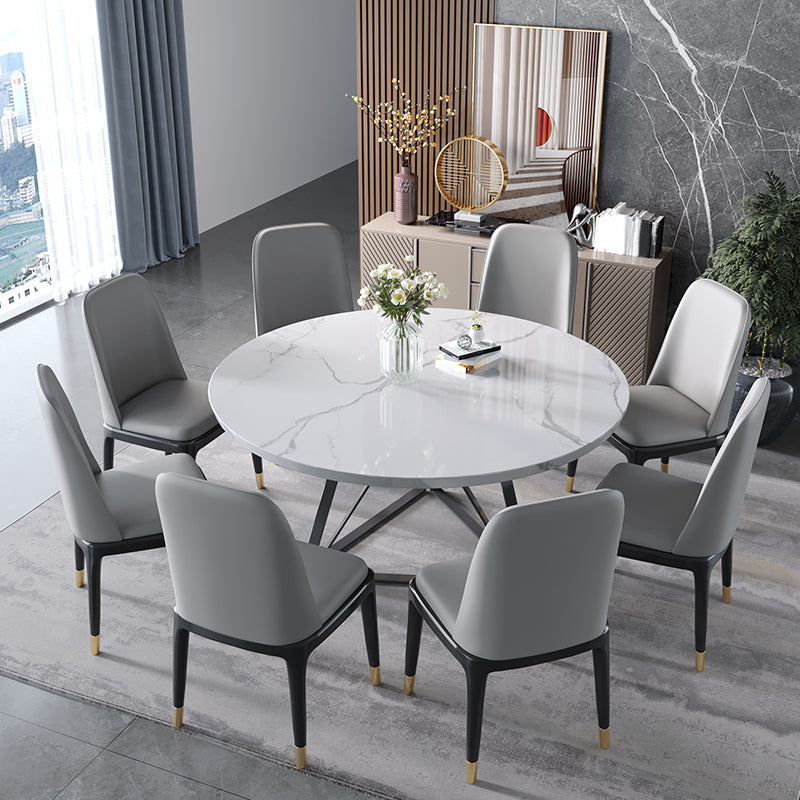 Scandinavian Style Dining Chair Dining Room Metal Parsons Armless Chair Clearhalo ' kitchen&dining_furn' 'Dining Chairs' 'Dining Tables & Seating' 'dining_chair' 'furn' 'furn_dining_chair' 'Furniture' 'furniture_dining_chair' 'Kitchen & Dining Furniture' 'kitchen' 4098311