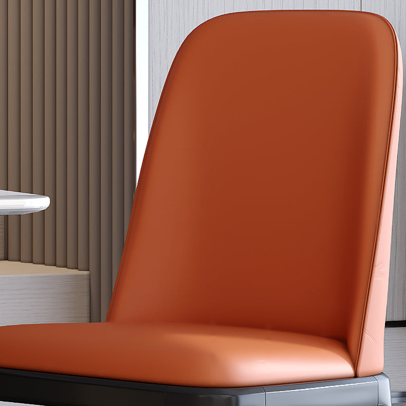 Scandinavian Style Dining Chair Dining Room Metal Parsons Armless Chair Clearhalo ' kitchen&dining_furn' 'Dining Chairs' 'Dining Tables & Seating' 'dining_chair' 'furn' 'furn_dining_chair' 'Furniture' 'furniture_dining_chair' 'Kitchen & Dining Furniture' 'kitchen' 4098315