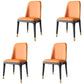 Scandinavian Style Dining Chair Dining Room Metal Parsons Armless Chair Orange 4 Piece Set Black Gold Clearhalo ' kitchen&dining_furn' 'Dining Chairs' 'Dining Tables & Seating' 'dining_chair' 'furn' 'furn_dining_chair' 'Furniture' 'furniture_dining_chair' 'Kitchen & Dining Furniture' 'kitchen' 4098316