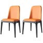 Scandinavian Style Dining Chair Dining Room Metal Parsons Armless Chair Orange 2 Piece Set Black Clearhalo ' kitchen&dining_furn' 'Dining Chairs' 'Dining Tables & Seating' 'dining_chair' 'furn' 'furn_dining_chair' 'Furniture' 'furniture_dining_chair' 'Kitchen & Dining Furniture' 'kitchen' 4098331