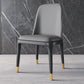 Scandinavian Style Dining Chair Dining Room Metal Parsons Armless Chair Dark Gray 1 Piece Black Gold Clearhalo ' kitchen&dining_furn' 'Dining Chairs' 'Dining Tables & Seating' 'dining_chair' 'furn' 'furn_dining_chair' 'Furniture' 'furniture_dining_chair' 'Kitchen & Dining Furniture' 'kitchen' 4098336