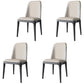 Scandinavian Style Dining Chair Dining Room Metal Parsons Armless Chair White 4 Piece Set Black Clearhalo ' kitchen&dining_furn' 'Dining Chairs' 'Dining Tables & Seating' 'dining_chair' 'furn' 'furn_dining_chair' 'Furniture' 'furniture_dining_chair' 'Kitchen & Dining Furniture' 'kitchen' 4098353