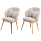Scandinavian Style Faux Leather Dining Chairs Solid Back Armless Chairs White 2 Piece Set Clearhalo ' kitchen&dining_furn' 'Dining Chairs' 'Dining Tables & Seating' 'dining_chair' 'furn' 'furn_dining_chair' 'Furniture' 'furniture_dining_chair' 'Kitchen & Dining Furniture' 'kitchen' 4098406