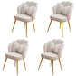 Scandinavian Style Faux Leather Dining Chairs Solid Back Armless Chairs White 4 Piece Set Clearhalo ' kitchen&dining_furn' 'Dining Chairs' 'Dining Tables & Seating' 'dining_chair' 'furn' 'furn_dining_chair' 'Furniture' 'furniture_dining_chair' 'Kitchen & Dining Furniture' 'kitchen' 4098407