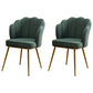 Scandinavian Style Faux Leather Dining Chairs Solid Back Armless Chairs Green 2 Piece Set Clearhalo ' kitchen&dining_furn' 'Dining Chairs' 'Dining Tables & Seating' 'dining_chair' 'furn' 'furn_dining_chair' 'Furniture' 'furniture_dining_chair' 'Kitchen & Dining Furniture' 'kitchen' 4098411