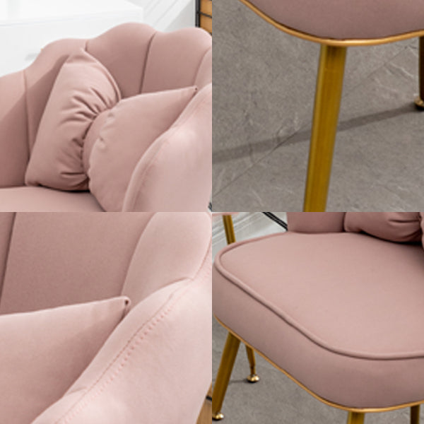 Scandinavian Style Faux Leather Dining Chairs Solid Back Armless Chairs Clearhalo ' kitchen&dining_furn' 'Dining Chairs' 'Dining Tables & Seating' 'dining_chair' 'furn' 'furn_dining_chair' 'Furniture' 'furniture_dining_chair' 'Kitchen & Dining Furniture' 'kitchen' 4098414