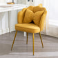 Scandinavian Style Faux Leather Dining Chairs Solid Back Armless Chairs Yellow 1 Piece Clearhalo ' kitchen&dining_furn' 'Dining Chairs' 'Dining Tables & Seating' 'dining_chair' 'furn' 'furn_dining_chair' 'Furniture' 'furniture_dining_chair' 'Kitchen & Dining Furniture' 'kitchen' 4098421