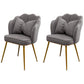 Scandinavian Style Faux Leather Dining Chairs Solid Back Armless Chairs Grey 2 Piece Set Clearhalo ' kitchen&dining_furn' 'Dining Chairs' 'Dining Tables & Seating' 'dining_chair' 'furn' 'furn_dining_chair' 'Furniture' 'furniture_dining_chair' 'Kitchen & Dining Furniture' 'kitchen' 4098425