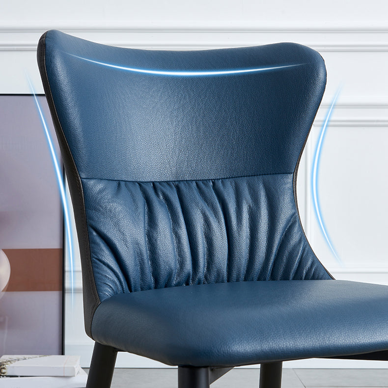 Industrial Metal Dining Room Chairs Armless Wingback Side Chair for Home Use Clearhalo ' kitchen&dining_furn' 'Dining Chairs' 'Dining Tables & Seating' 'dining_chair' 'furn' 'furn_dining_chair' 'Furniture' 'furniture_dining_chair' 'Kitchen & Dining Furniture' 'kitchen' 4098441